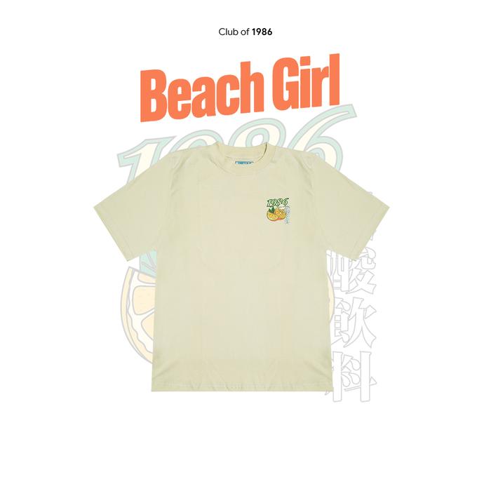 Gambar CLUB of 1986 20s BEACH GIRLS T-SHIRT / Kaos Beach Girls Retro Vintage Cotton 20s - Cream Sand, M dari Club of 1986 Kota Bandung Tokopedia