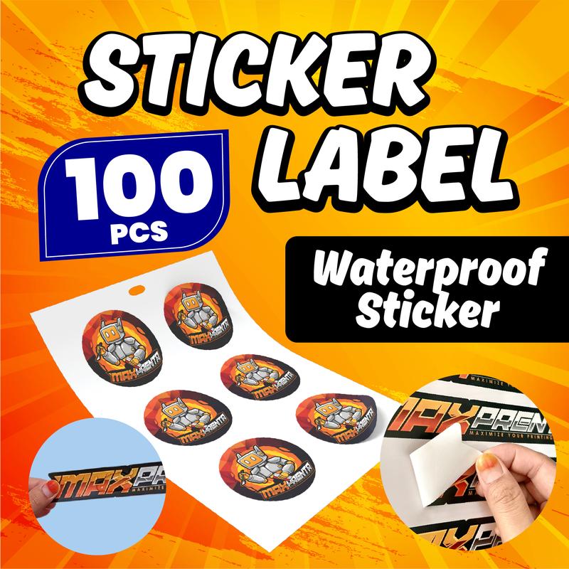 Sticker Label Waterproof Produk Makanan & Minuman - Sticker Kalis ...