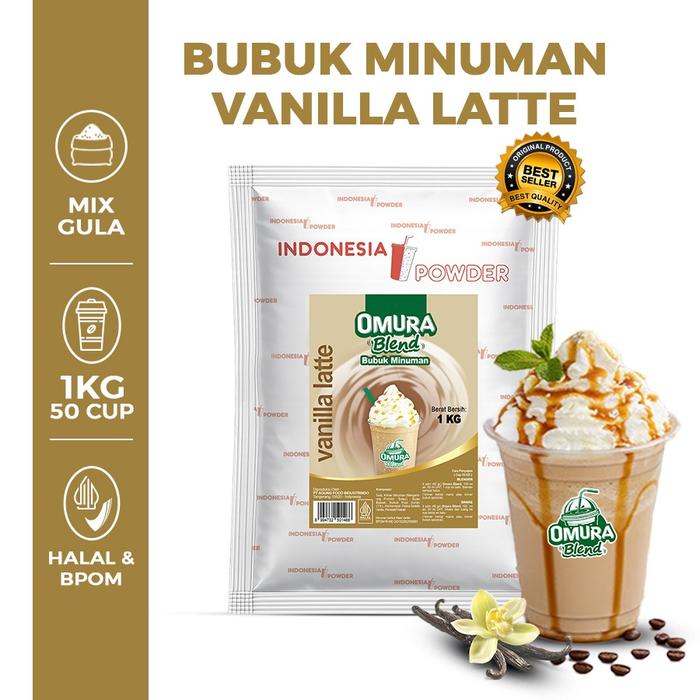 Gambar OMURA Blend Bubuk Minuman Rasa Vanilla Latte Powder Drink 1 Kg Omura Powder dari OMURA POWDER SHOP Kota Administrasi Jakarta Barat Tokopedia