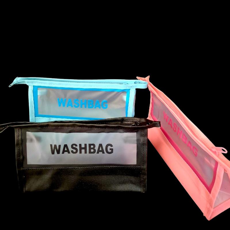 Tas Kosmetik Tranfarant/Pouch Make Up/Tas Make Up Waterproof/Washbag Murah skincare dompet abu abu 1