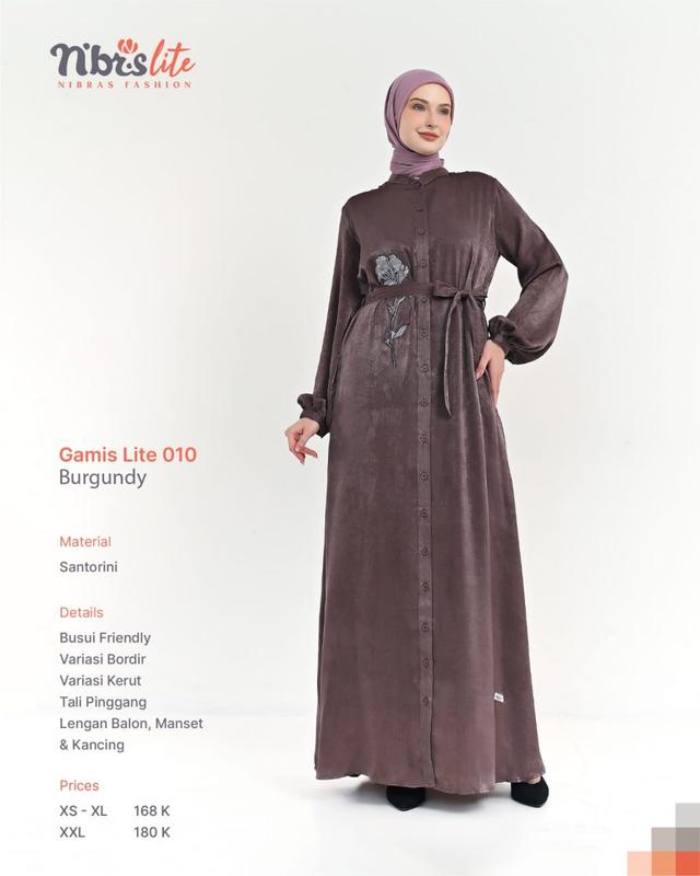 NIBRAS LITE 010 GAMIS SERAGAMAN MURAH CANTIK FULL WARNA SALE PROMO MURAH MERIAH HARGA AMBYAR SALE 1
