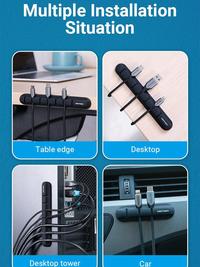Gambar Kabel Organizer Manager Clips Holder untuk Meja - KBR 5-Line, 1 Pcs dari XLink Jakarta Kota Administrasi Jakarta Barat 4 Tokopedia