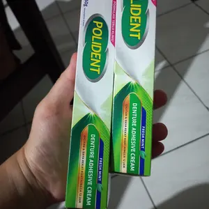 Polident Perekat Gigi Palsu Fresh Mint 3x60gr - TRIPLEPACK