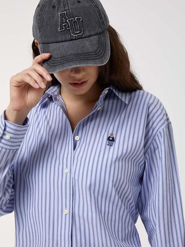  WHOAU Áo sơ mi Steve Loosefit Shirts  F _WHYAF4821F 