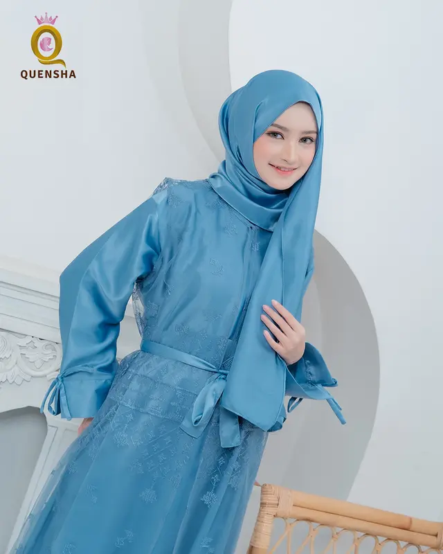 Baju Kondangan Simple Elegan Set Outer Brukat Burgundy Premium Raissa Burgundy Dress Pesta Mewah Murah Gamis Kondangan Coklat Mahogany Set Kerudung 4