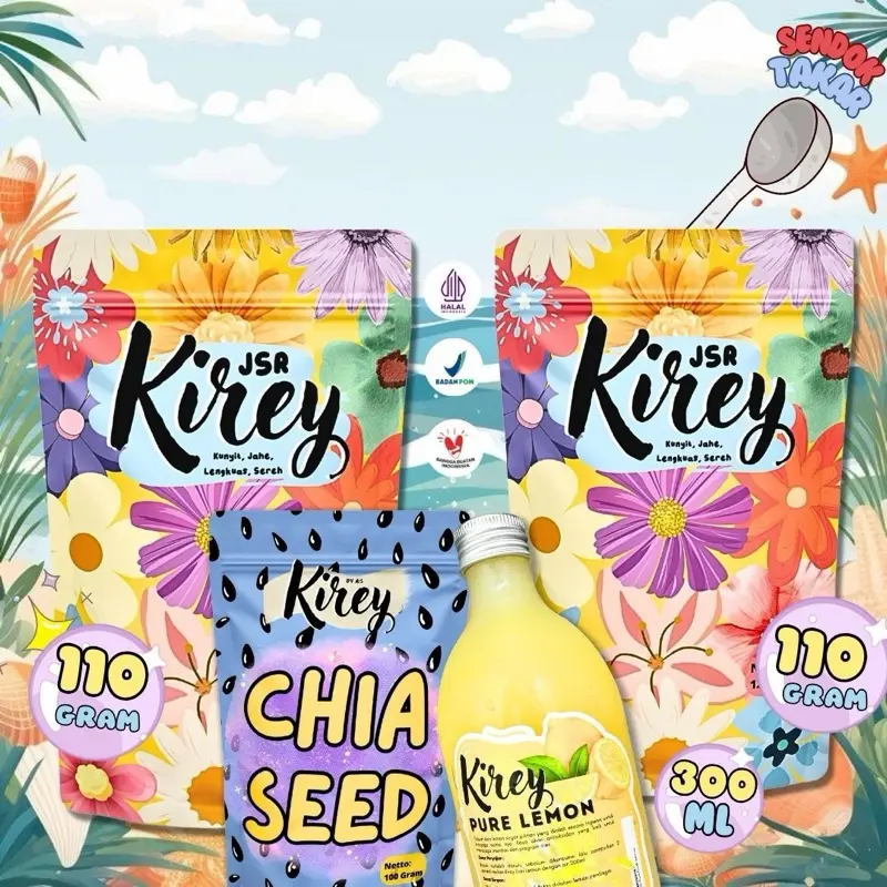 Kirey BUNDLING KIREY MINUMAN RIMPANG 2 + 1 CHIA SEED & 1 PURE LEMON 1