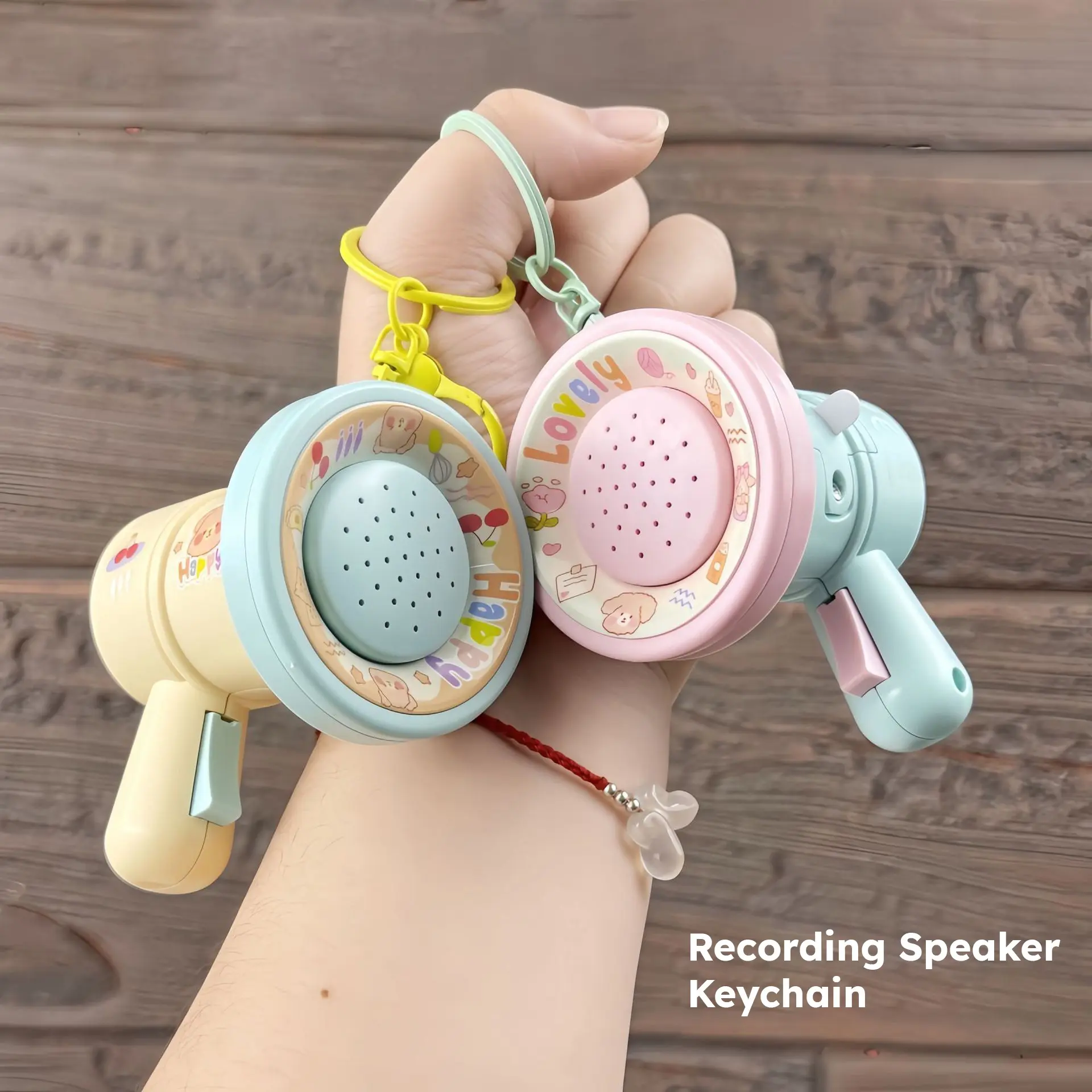 Mismi Gantungan Kunci Bentuk Toa Recording Speaker Keychain Aksesoris Tas Lucu Bisa Rekam - KC5A