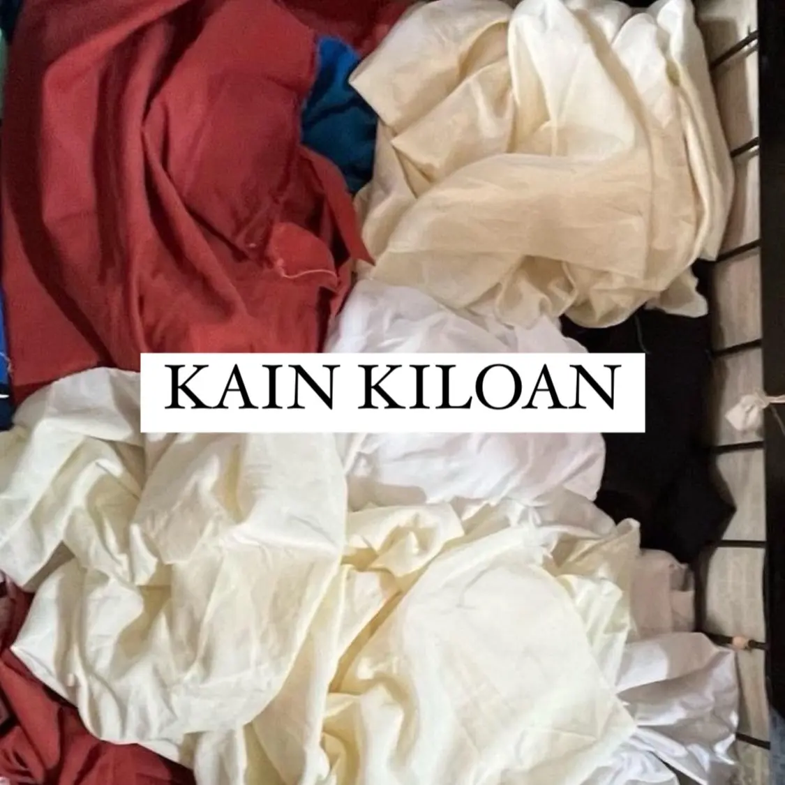 Kain Kiloan Polos & Motif Random ( 1 kg ) Shifon/ Satin/ Katun/ KAIN TEBAL - Tahan lama, Baju, Celana, Furing, Kombinasi Pakaian