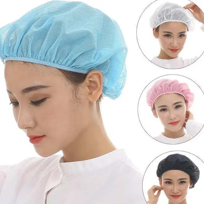 1/7 pcs Reusable Bakery Hat Mesh Chef Hat Hotel Kitchen Restaurant Catering Cooking Cap Workshop Cap Hair Cap