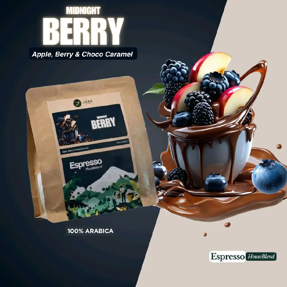 Midnight Berry 100% Arabica - Espresso House Blend Series Grade 1 - Kopi Bubuk Fresh Roasted