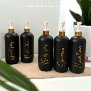 BOTOL REFIL SABUN 500ML FREE STICKER CUTTING GOLD BOTOL REFIL SABUN CAIR BODY WASH PUMP 500ML