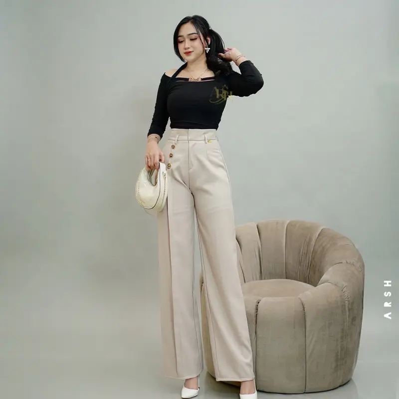 パンツ SEMI WIDE STRAIGHT WOOLY SLACKS SEMI WIDE STRAIGHT WOOLY SLACKS（スラックス）｜WYM LIDNM