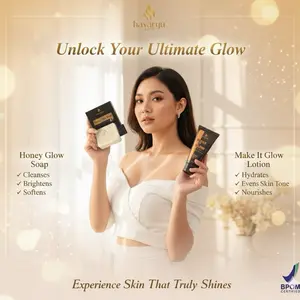 Havaryu Skin Glowing Putih 1 Bulan ( 2 Sabun Honey Glow Soap & 1 Lotion Make It Glow ) Memutihkan Mencerahkan & Perawatan Wajah Tubuh