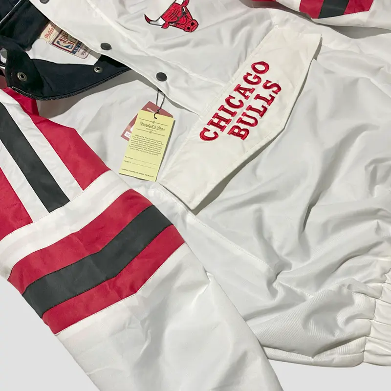 Jaket Peria Wanita Cagoule Chicago Bulls Pria Wanita Outdor Windbreaker 8