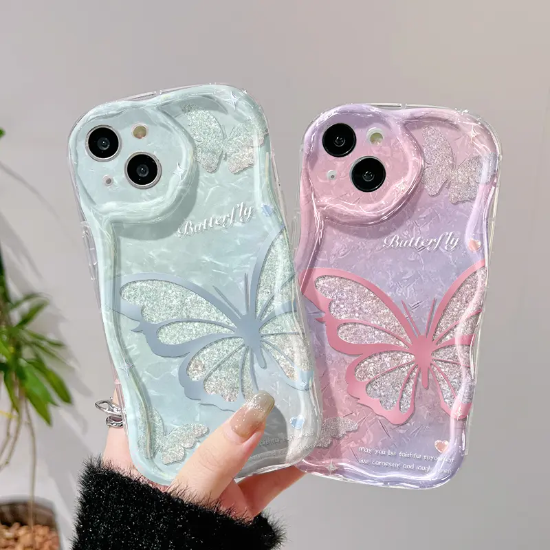 Casing Hp OPPO A58 4G A78 4G case HP pelindung silikon Softcase lembut baru Kesing ponsel pola kupu-kupu cantik casing 4