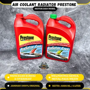 PRESTONE Cairan Pendingin Radiator Coolant ORIGINAL PRESTONE 4 Liter Universal Motor & Mobil MERAH & HIJAU