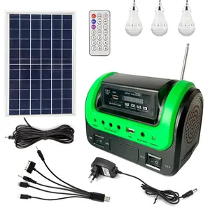 Solar Power Generator, Portable Power Station with Solar Panel and Flashlight, Solar Powered for Home Use, Camping, Emergency