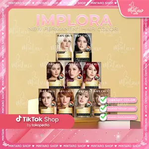 IMPLORA New Permanent Hair Color || Cat Rambut Perwarna Bleaching Warna Alami