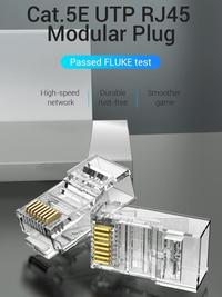 Gambar VENTION CONNECTOR LAN RJ45 - CAT5e UTP Fast Ethernet Konektor - IDB dari Techno Computer Bali Kota Denpasar 2 Tokopedia