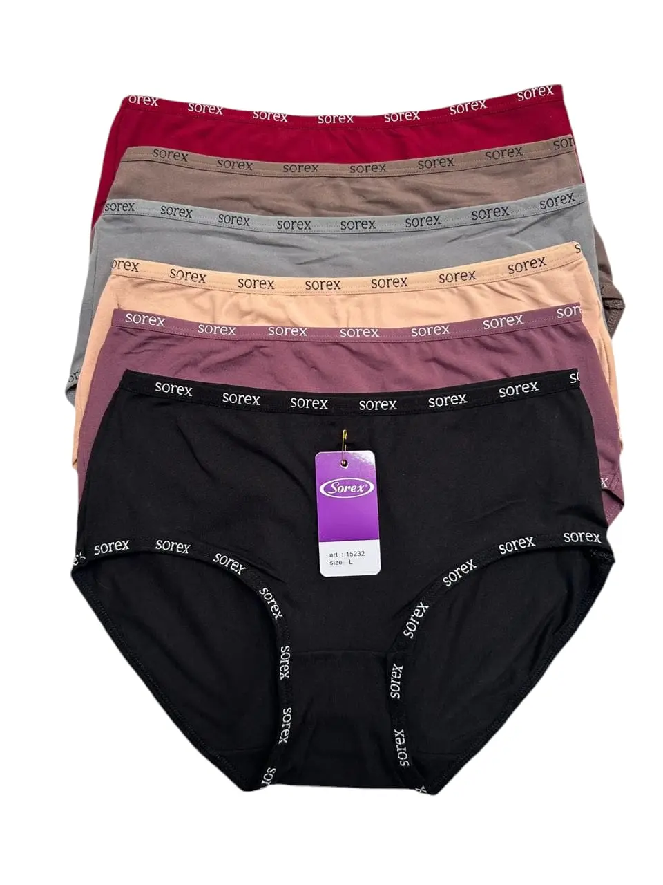 sorex isi 6 pcs- isi 3 pcs celana dalam wanita terlaris, cd premium terbaru, katun,adem,nyaman, size  m-l-el-ql Motif Remaja Dewasa Boxer Pendek