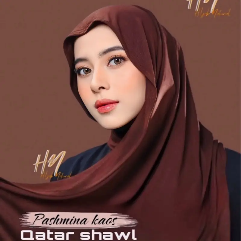 Pashmina Kaos Rayon Premium - Pashmina Turkey Shawl - Hijab Pashmina Mleyot - Pashmina korea style 0