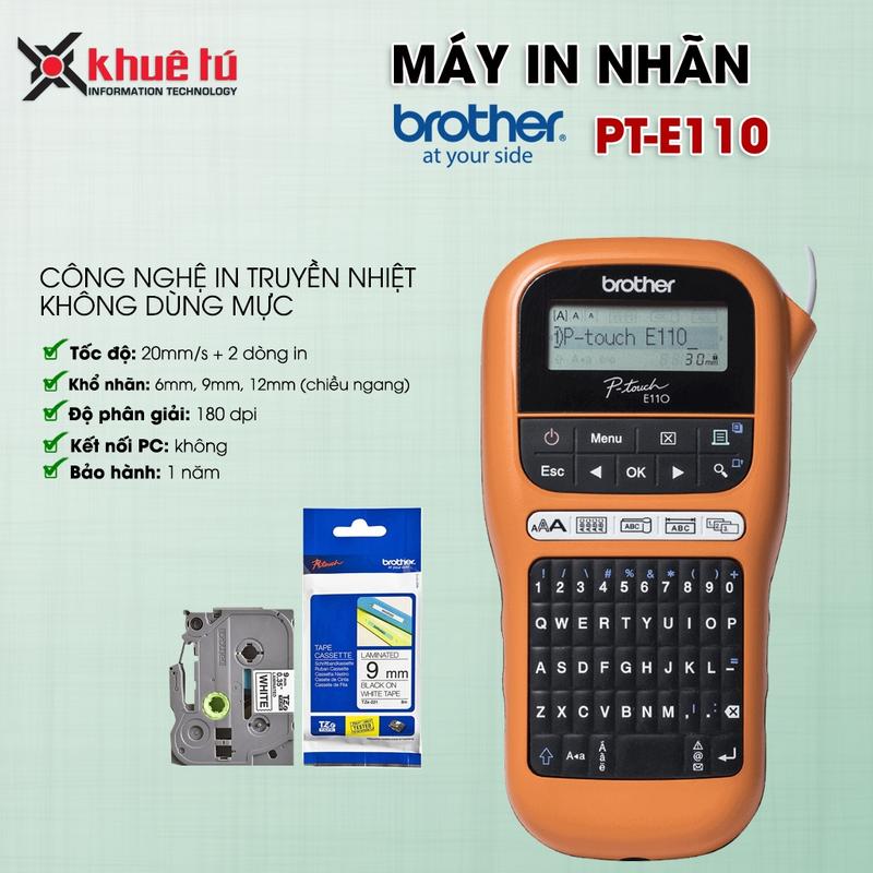 Máy in nhãn cầm tay chuyên dụng cho thi công điện, kèm sẵn 1 cuộn nhãn 9mm