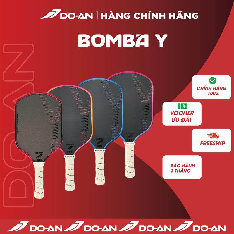 Vợt Pickleball DO-AN Bomba X carbon thô CAO CẤP công thủ toàn diện đầm tay -…