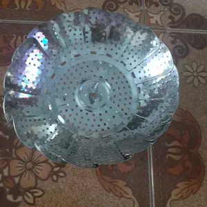 MMM-COD Alas Tatakan Kukusan Bentuk Bunga Fleksibel Steamer Stainless Multifunctional Retractable Tatakan Kukusan Serbaguna Bisa Dilipat Pengukus Makanan Model Bunga (BELI LOKAL)