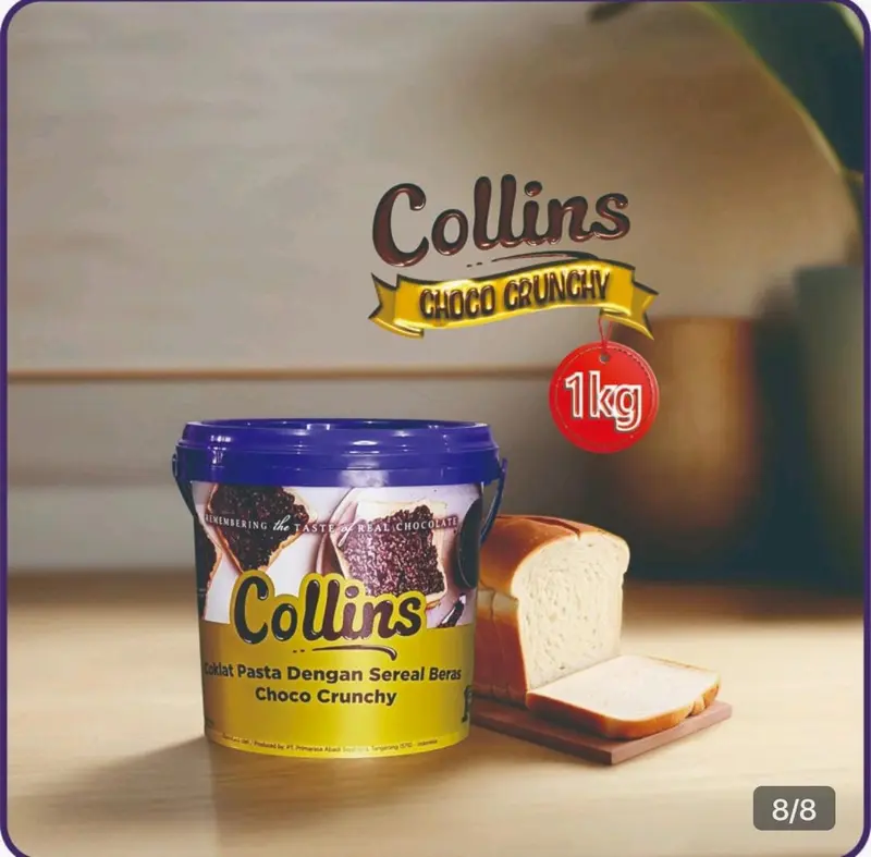 PALEMBANG - COLLINS DIPGLAZE 1 KG SEMUA RASA READY BANYAK Coklat Selai 0