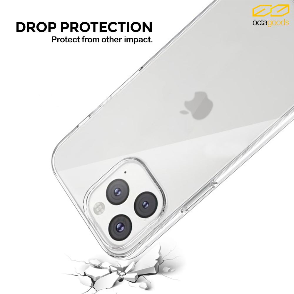 Case iPhone 13 Pro Max 13 Mini OctaGoods Silicone Clear Soft Casing