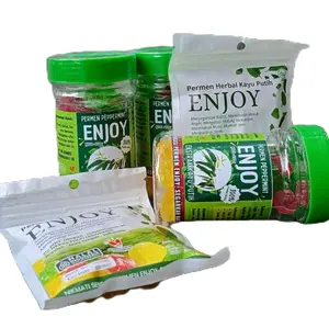 Paket Gayeng 4 ( 3 Botol 2 schaset ) Permen herbal kesehatan kayu putih