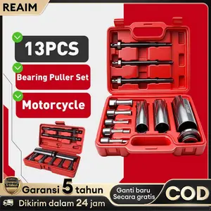 REAIM 13Pcs Bearing Puller Set – Treker Pencabut Bearing Profesional, Alat Cabut Bearing Dalam/Luar, Universal Bearing Separator & Puller Kit untuk Mobil, Motor, Mesin Industri, Set Lengkap Tahan Lama