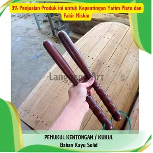 Pemukul Kentongan Tungtung Kukul bahan Kayu Solid