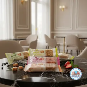 Kue Foca Sachima 5 Rasa Coklat, Egg Milk, Caramel, Strawberry, dan Kismis, Kue Lezat dan Sedap, Ideal untuk Camilan Harian, Pilihan Rasa Variatif