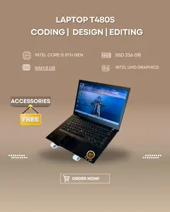 LAPTOP T490s/T480s INTEL CORE I5 GEN8 RMA 16GB SSD 256GB