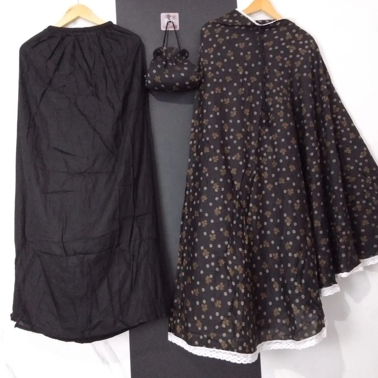 Mukena Dewasa 2in1 Rayon Premium Motif Nabila Free Tas Serut Cnatik Mewah Elegan