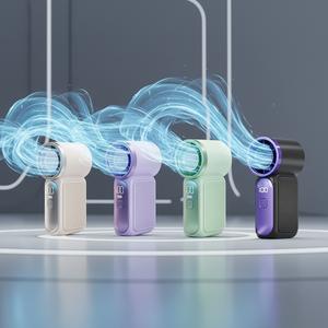 Quạt cầm tay mini Turbo sạc USB màn hình LED tốc độ cao dễ mang theo có thể dùng trên bàn làm mát mùa hè du lịch văn phòng ngoài trời yên tĩnh an toàn quà tặng gió mạnh thiết bị công nghệ cho cắm trại