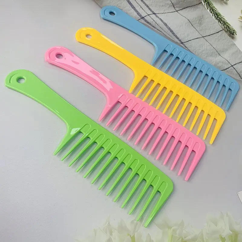 Sisir Besar / Sisir Salon / Sisir Rambut Keriting Gigi Besar Anti Statis / Sisir Kecantikan Hair Brush oishii SH P10 4