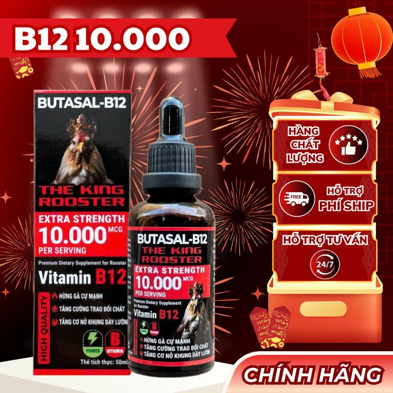 The King 10.000mcg nuôi gà chế độ tăng bo nở khung tăng nước máu hừng gà 50ml