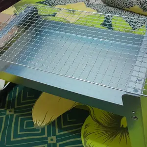 Panggangan BBQ Portable Arang Bakar Lipat Outdoor alat wajan panggang kompor bakaran sosis/sate arang bakar pemanggang ikan Kitchenware