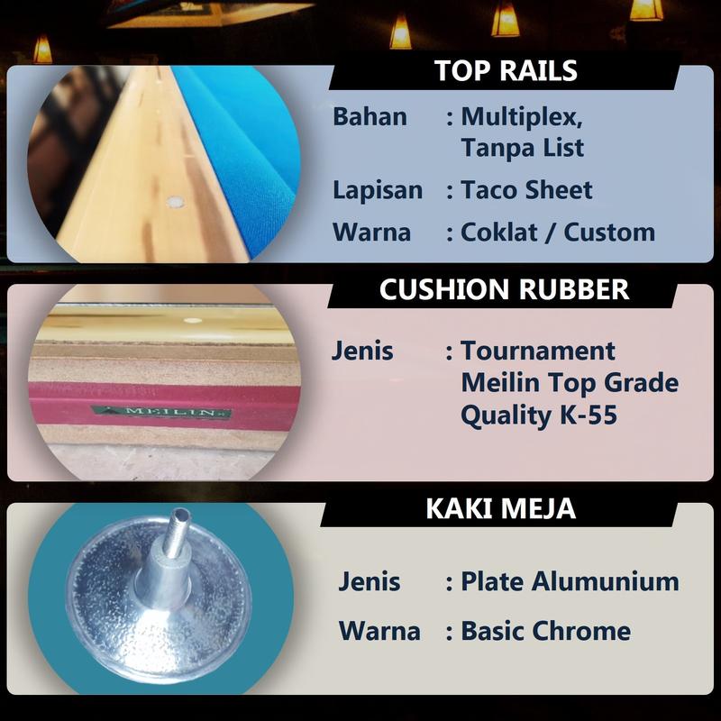 ANTASENA - Meja Billiard 9 Feet Lokal Kualitas Import 3