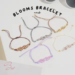Blooms Bead Bracelet - Handmade Bracelet - Gelang Tali Mote