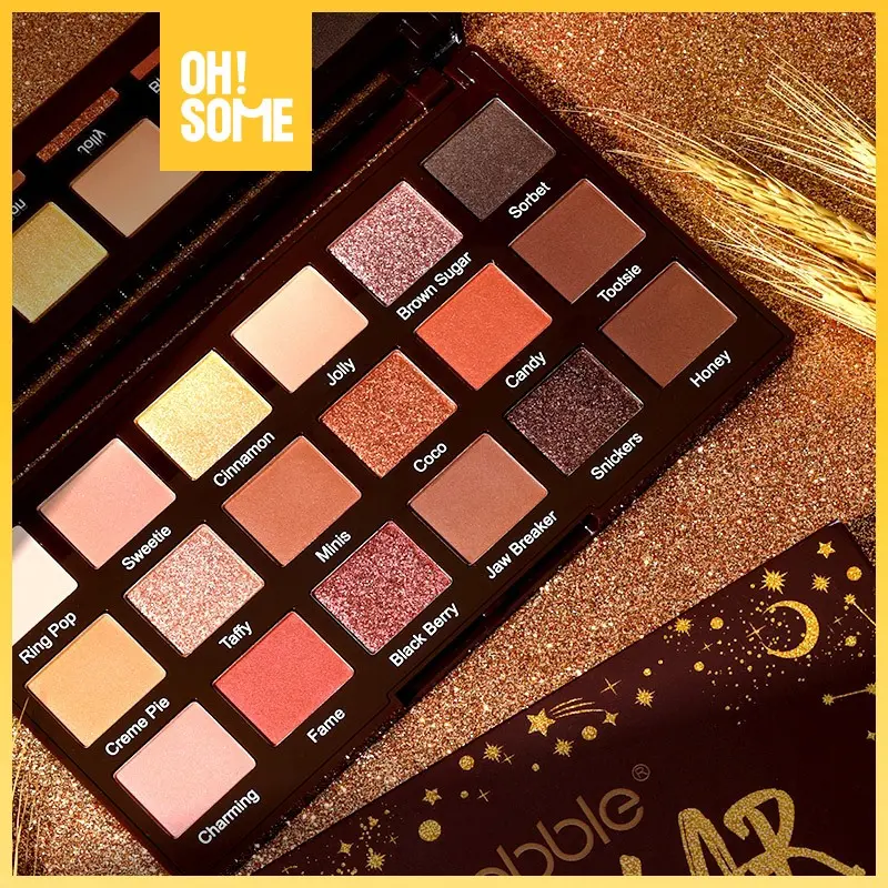 OHSOME-FEBBLE 18 colors Stellar Make Up Eyeshadow Palette /baked eyeshadow /Glitter Eyeshadow /eyeshadow gliter /eyeshadow smokey