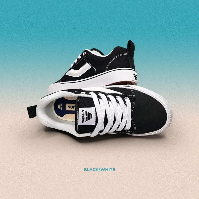 Ventela Fatboy Black White Original - Sepatu Gemuk Pria dan Wanita 1