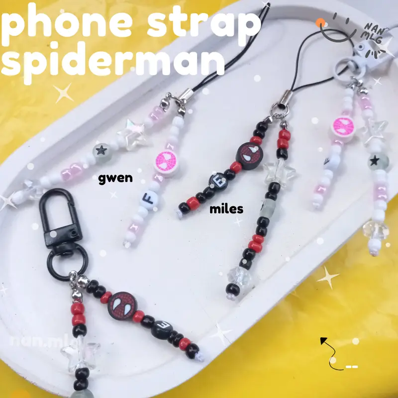 Gantungan HP Kunci Phone Strap SPiderman 0157 Nan.mlg Aksesoris Telepon Lanyard Hp 1
