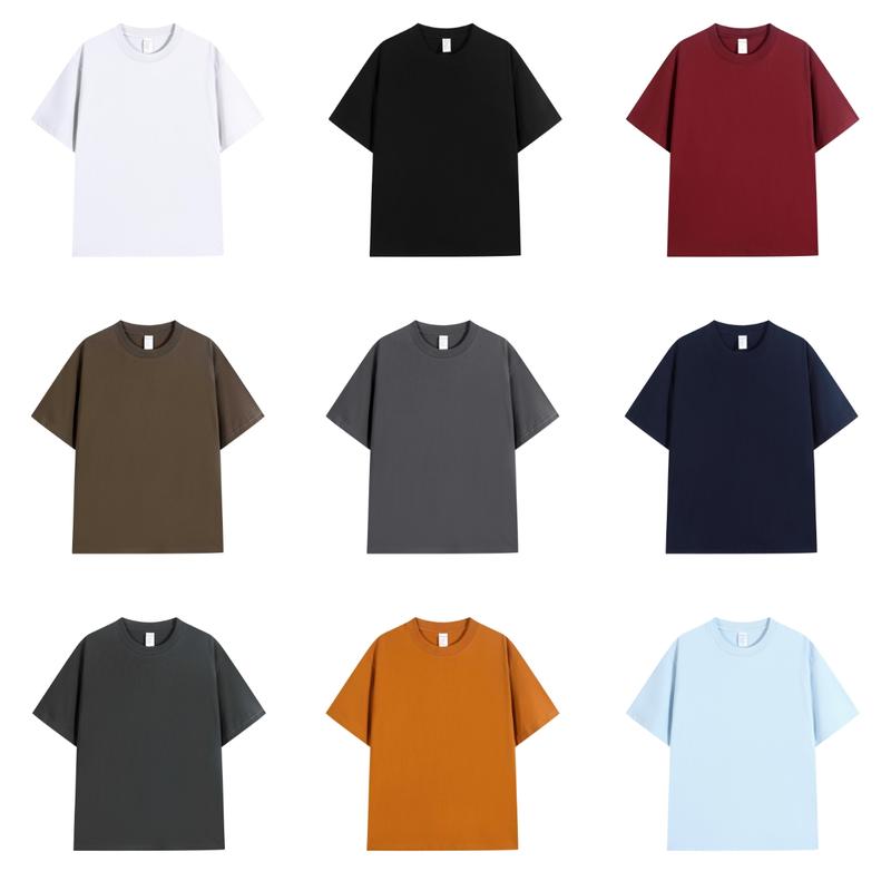 Serendipity 2024 260GSM Men's tee Loose Fit Tshirt 100% Cotton áo thun trơn cho nam form rộng đẹp áo phông cho nam chất đẹp cao cấp cực đẹp Menswear Cổ Tròn Black Thường aothun  basic áo  thun Beige thường T-shirts tees  good