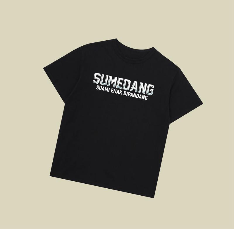 Kaos kota Sumedang T-shirt  Plesetan Kota Sumedang bahan katun combed adem lembut nyaman dipakai Hitam 3