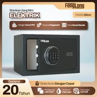 Gambar [TERMURAH] Brankas Digital Ukuran 20cm Besi Tebal Anti Maling PIN dan Fingerprint Sidik Jari Password Tempat Penyimpanan Uang dan Emas Perhiasan Safety - Black PIN dari FENGLONG Kota Administrasi Jakarta Barat 3 Tokopedia