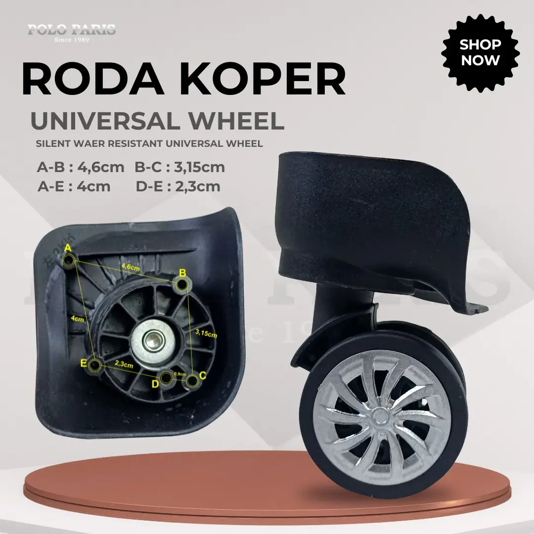 POLOPARIS - Roda Koper Fiber Roda 360 Roda Double Whell Kanan Kiri Untuk Semua Size 16/18/20/24/28 Inch Kualitas Terjamin