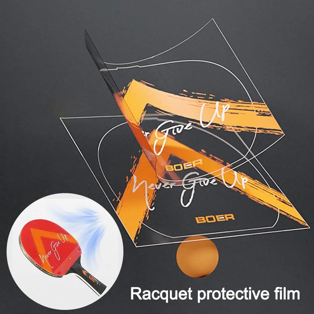 Table Tennis Racket Accessories Transparent Ping Pong Racket Protective Film Sticky Dust Proof Racket Rubber Protective Film Self Adhesive Rubber Ping Pong Bat Rubber Protection Film